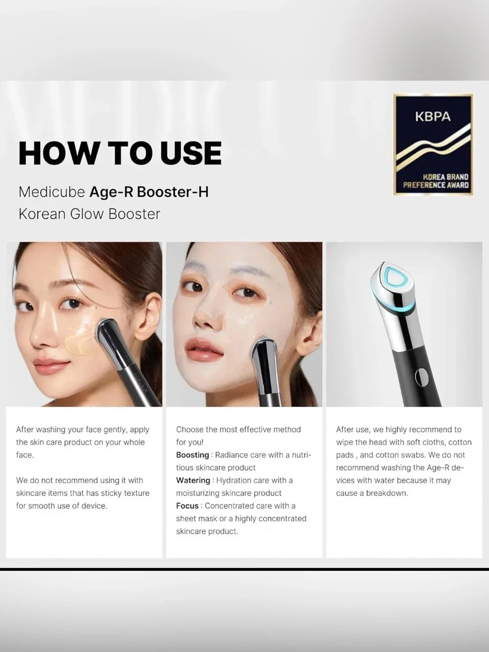MediCube AGE-R Booster H - Korean Skincare Tool